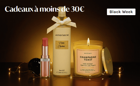 BLACK WEEK CADEAUX -30€